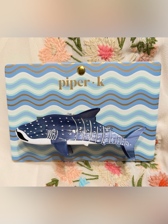 Piper K Accessories - Piper•K Navy Whale Shark Decorative Hair Clip NEW